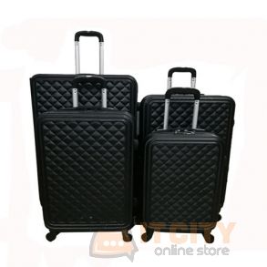 Hard Luggage Travel Bag 3Pcs Set  20"-24"-28" - Black