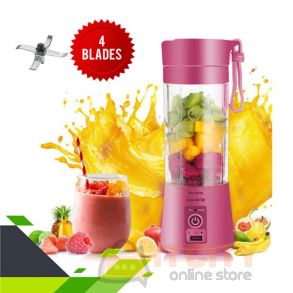 Portable Electric Fruit Juicer Cup 4Blade