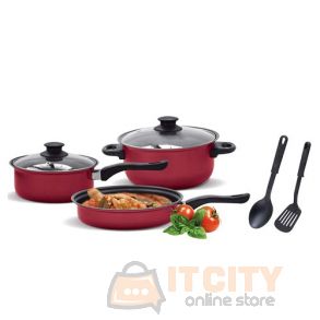 Magnum MG-008 Non-stick 7 Pcs. Cookware Set - Red
