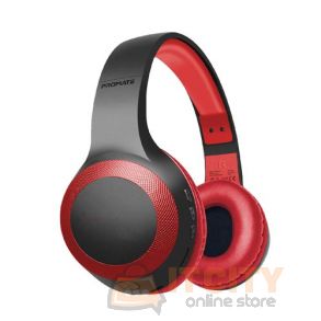Promate Laboca Deep Bass Over-Ear Wireless Headphones - Red