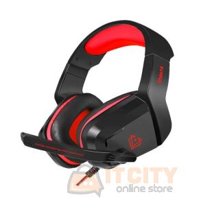 Vertux Shasta Ambient Noise Isolation Over-Ear Gaming Headset - Red