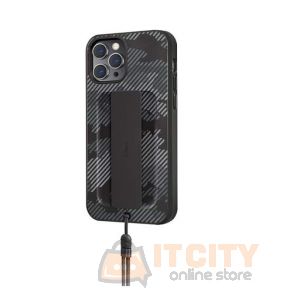 Uniq Hybrid Case for iPhone 12/12 Pro Heldro Designer Edition Antimicrobial - Charcoal Camo