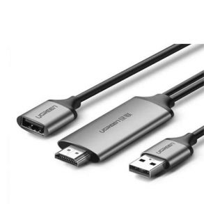 Ugreen USB-A Female To HDMI Digital AV Adapter 1.5M - Gray