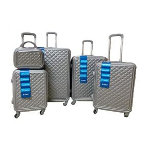 Hard Luggage Travel Bag 5Pcs Set 12"- 20"-24"-28"-32" - Grey