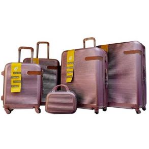 Hard Luggage Travel Bag 5Pcs Set 12"- 20"-24"-28"-32" - Rose Gold