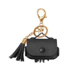 Promate Tassel-Pro Trendy Leather Protective Case for AirPods Pro - Black