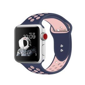 Promate Oreo 38ML Dual Toned Breathable Sporty 38mm Apple Watch Band - Blue/Pink