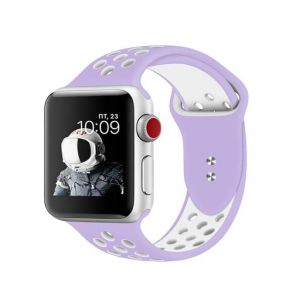 Promate Oreo 38ML Dual Toned Breathable Sporty 38mm Apple Watch Band - Purple/White