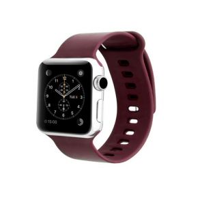 Promate Rarity 42ML Silicon Strap with Pin-and-Tuck Closure for Apple Watch -  Maroon