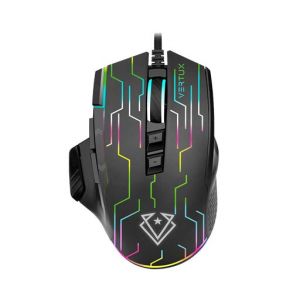 Vertux Kryptonite Superior Quick Performance Wired Gaming Mouse - Black