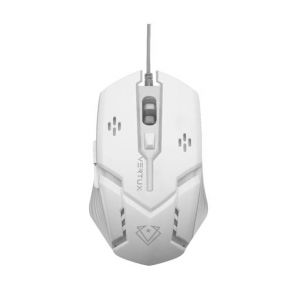 Vertux Sensei Ergonomic Optical USB Wired Computer Gaming Mouse - White