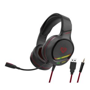 Vertux Tokyo Noise Isolating Amplified Wired Gaming Headset - Red
