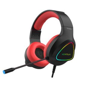 Vertux Trinity Stereo Immersive Pro Gaming Over-Ear Headset - Red