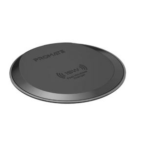 Promate AuraPad-15W Ultra-Fast Wireless Charging Pad - Black