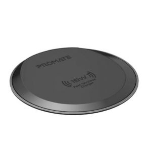 Promate AuraPad-15W Ultra-Fast Wireless Charging Pad - Grey