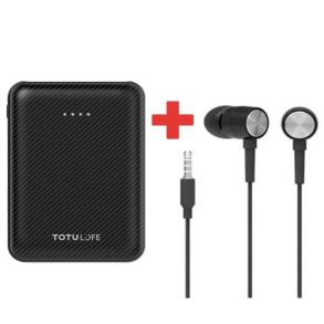 Torulife 10000mAh Pocket Powerbank With HP DHH-111 Headset