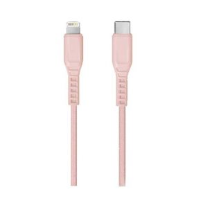 Uniq Flex 18W USB-C To Lightning 3A Charging Cable - Pink