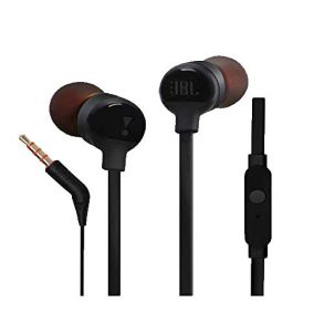 JBL Tune 110 In-Ear Headphones With Mic - Black