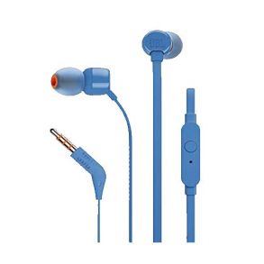 JBL Tune 110 In-Ear Headphones With Mic - Blue