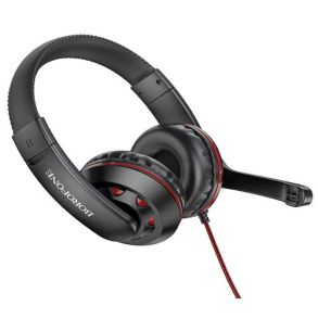 Borofone BO102 Gaming Wired Headphone - Red