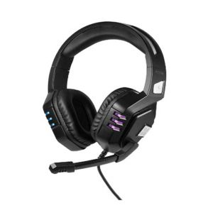 Promate High Performance Wired Gaming Headset with Extended Microphone - Black