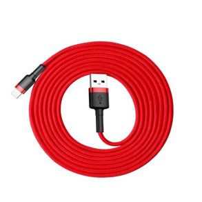 Baseus CALKLF 2M 1.5A Lightning Cafule Cable - Red
