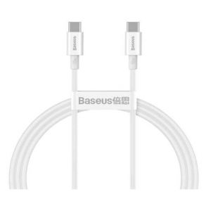 Baseus CATYS 1M Superior Series Fast Charging Data Cable Type-C to Type-C 100W - White