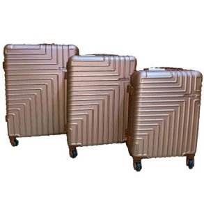Hard Luggage Travel Bag 3Pcs Set 20"-24"-28" - Gold
